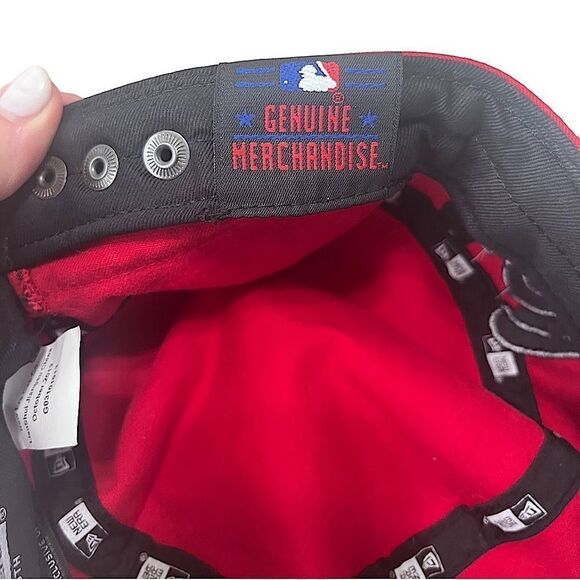 New Era Youth Washington Nationals Military Style Red Cadet Hat - Picture 8 of 11